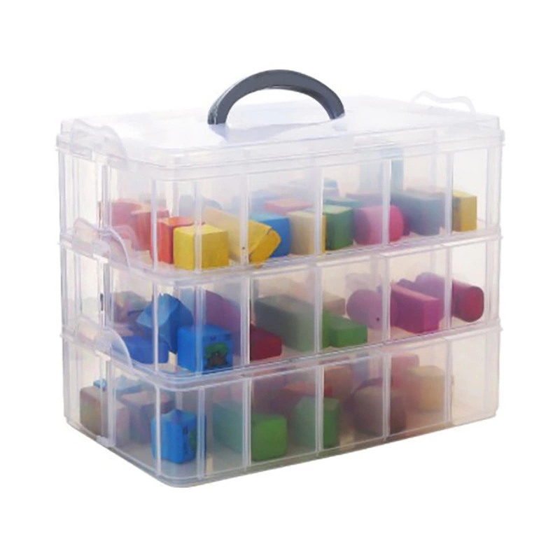 Hot Selling Multifuction Transparent Plastic  Toys Storage Container Box