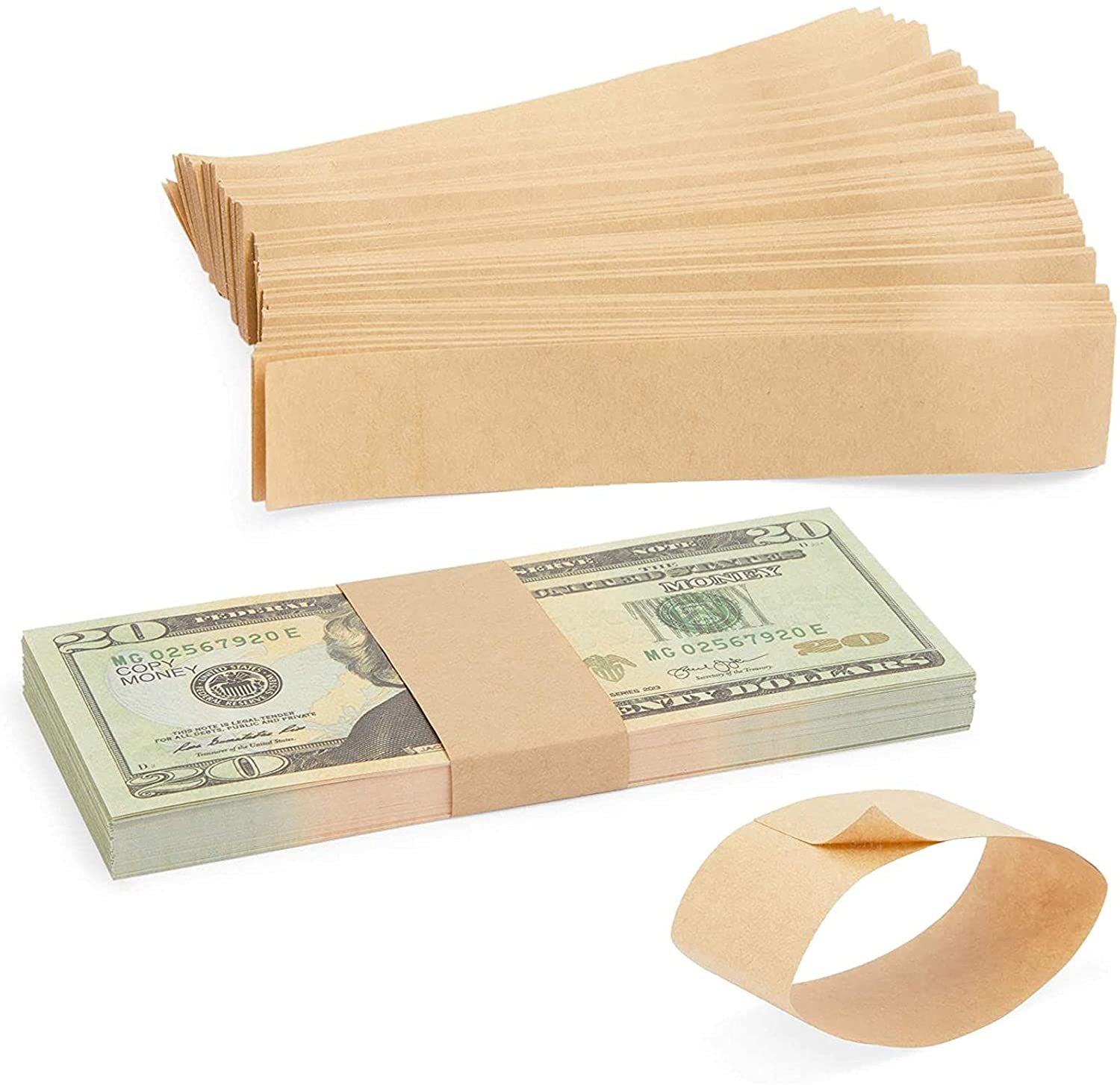 Kraft Paper Blank Currency Bands