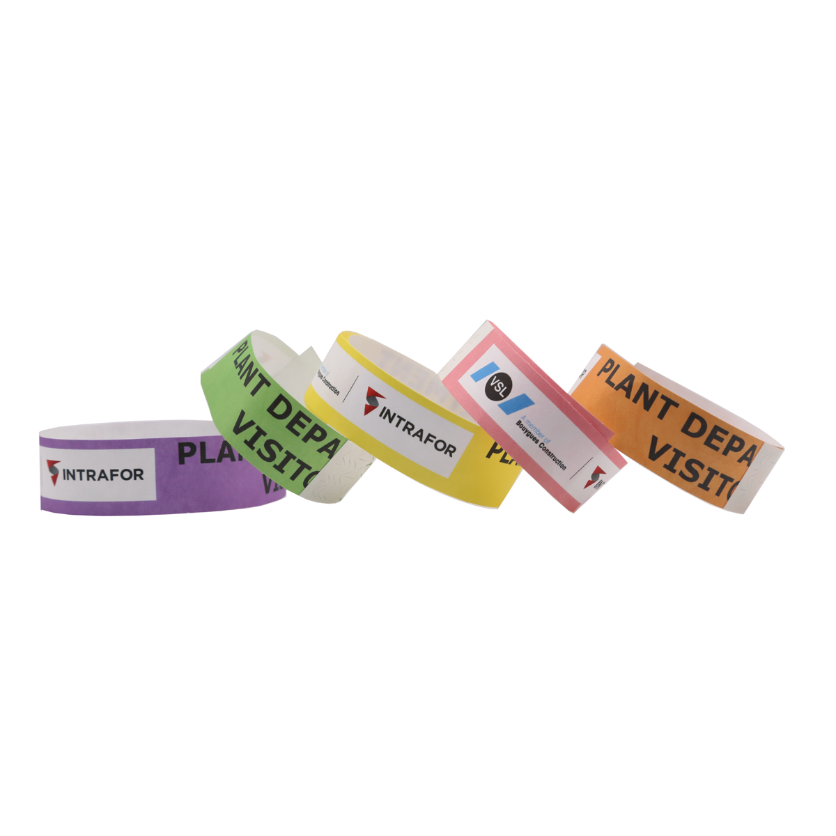 Adhesive Paper Wristbands