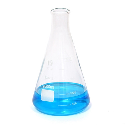 Customize glass conical flask