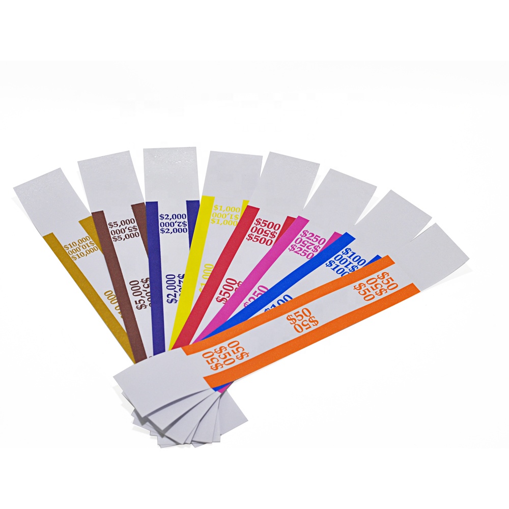 Currency Band Bundles Self Sealing Currency Straps