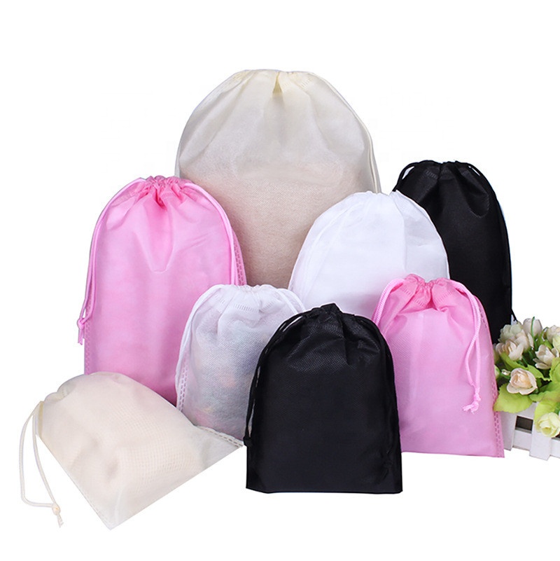 Customized non woven drawstring gift bag