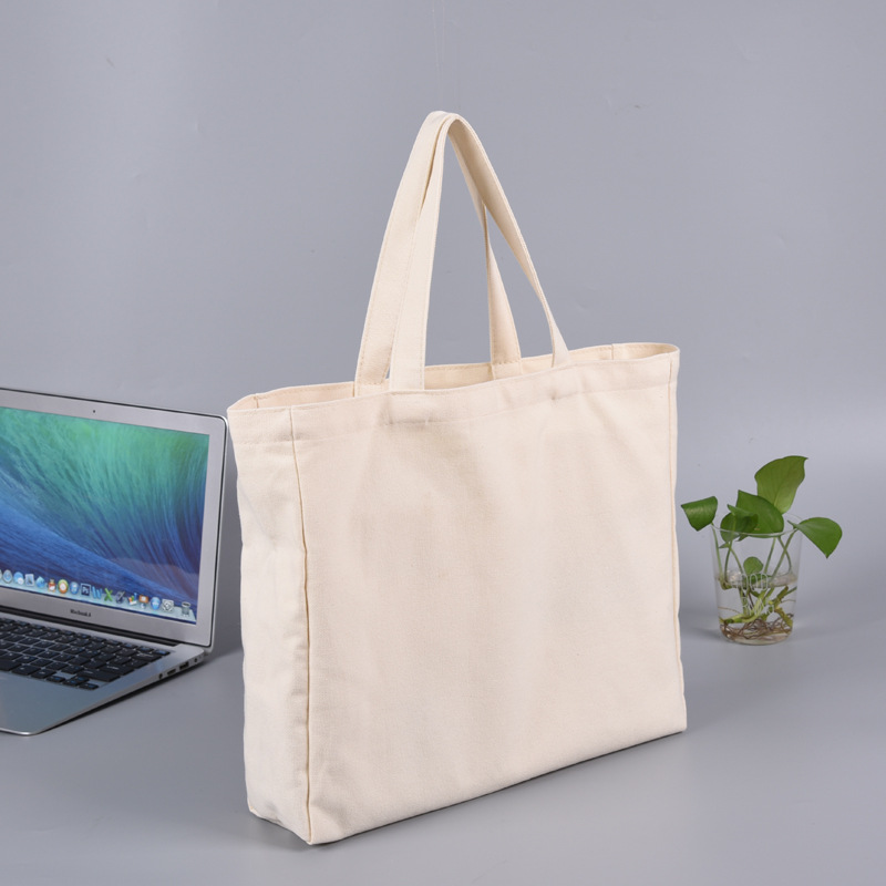 Natural recycled shopping cotton bag